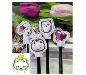 Stickdatei - ITH Stifteaufsatz Froschkönig